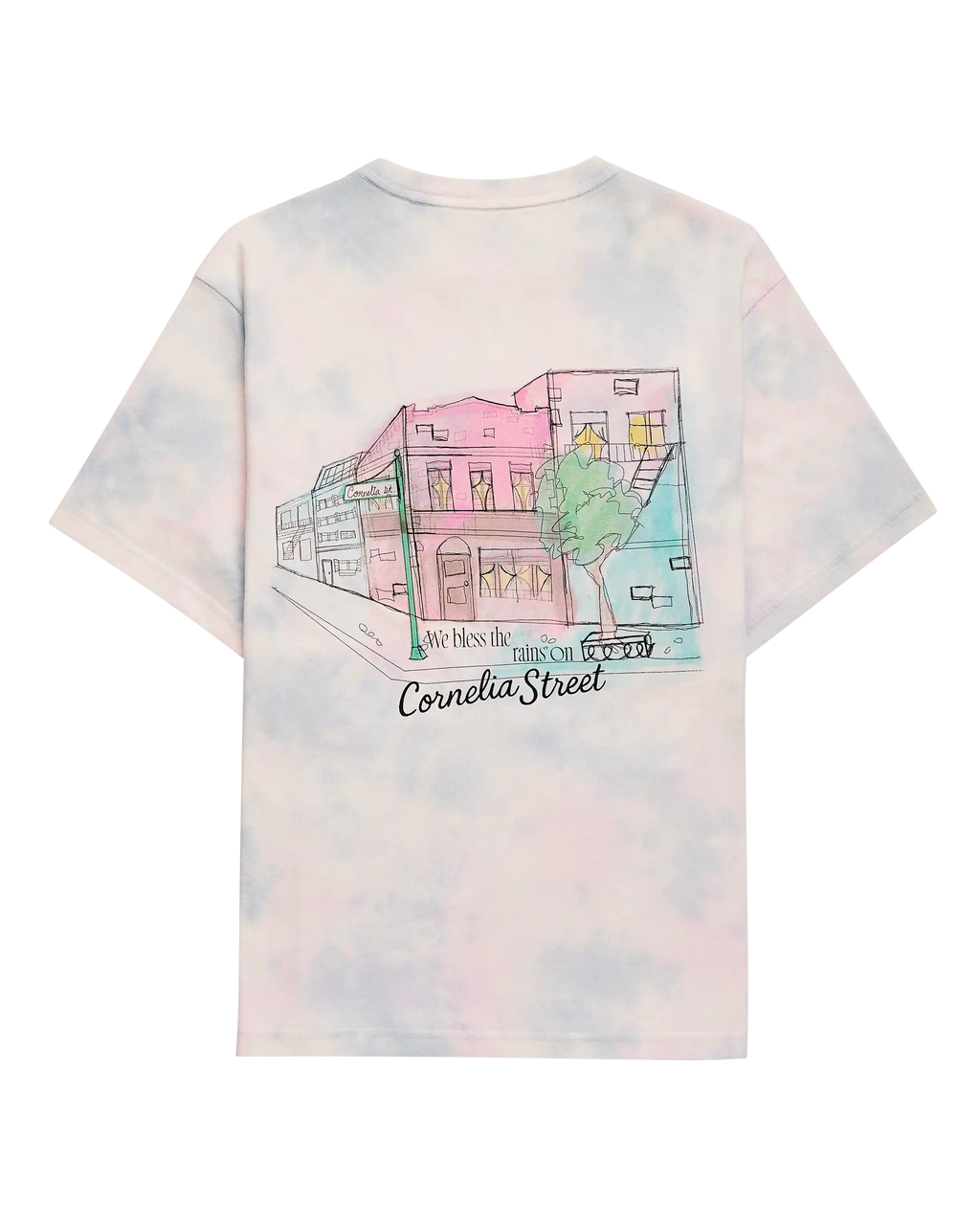 We Bless the Rains on Cornelia Street Tie Dye Tee