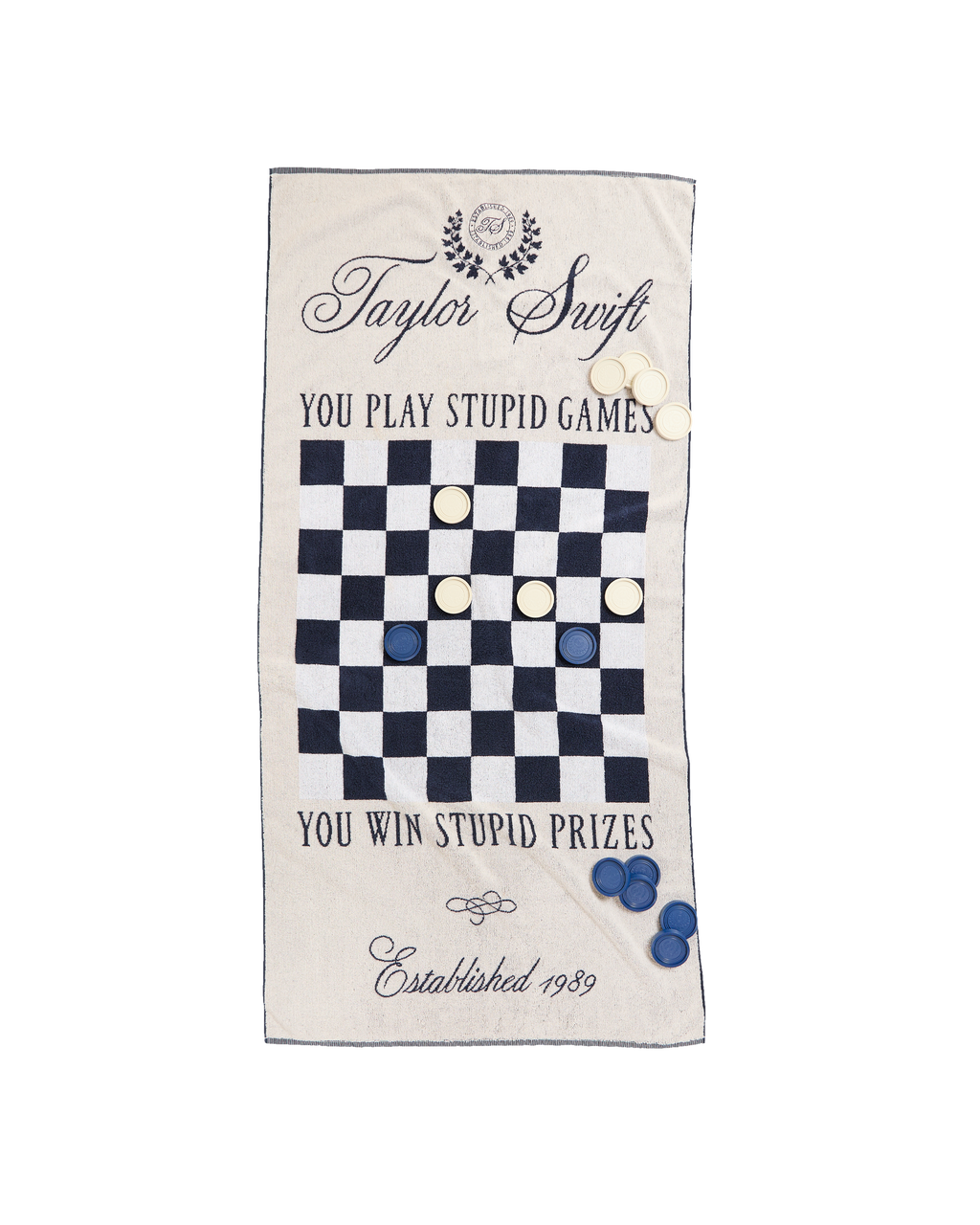 Taylor Swift Checker Game Towel