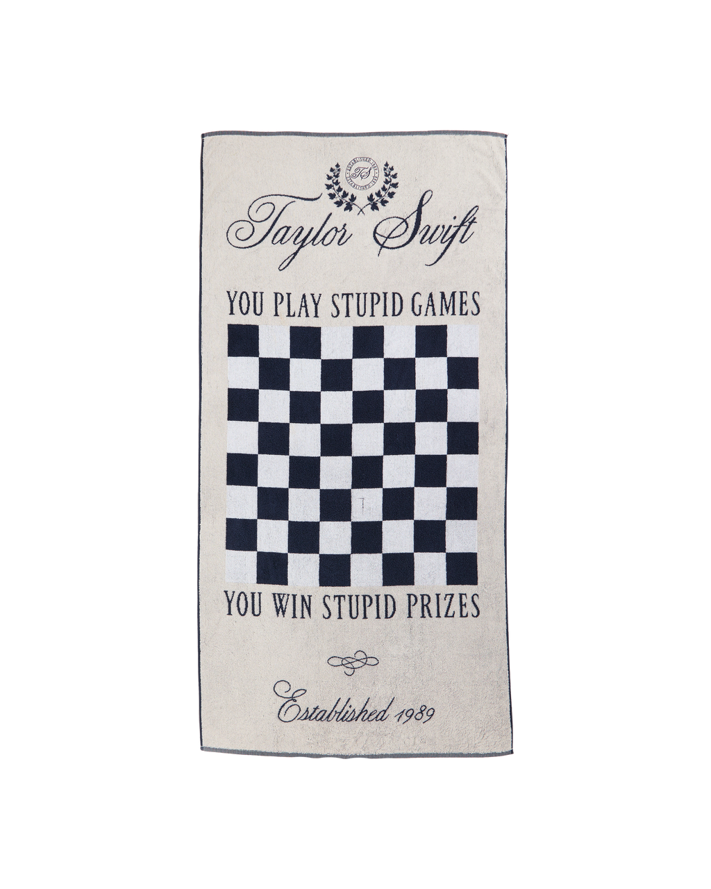Taylor Swift Checker Game Towel
